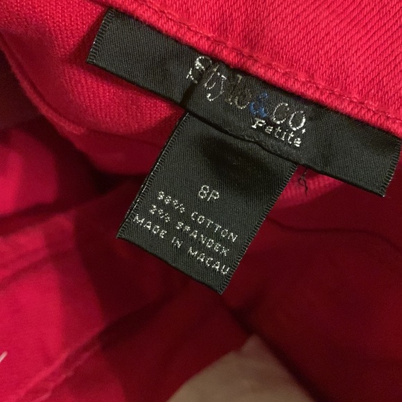 Cherry red jeans - Picture 3 of 5